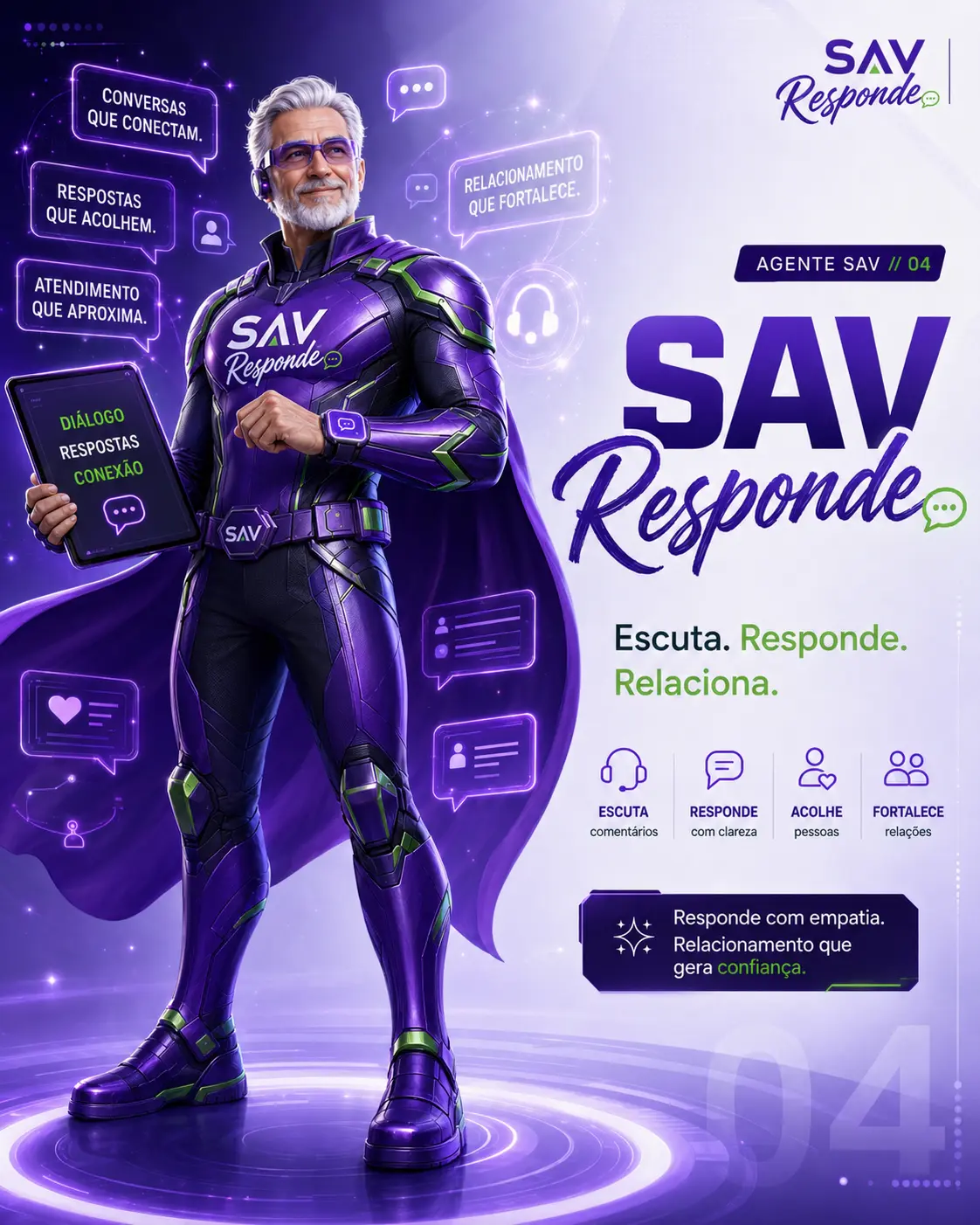 Capa do agente SAV Responde